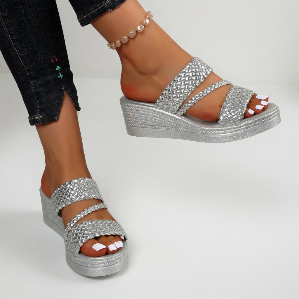 Savannah | Colorful Wedge Mules