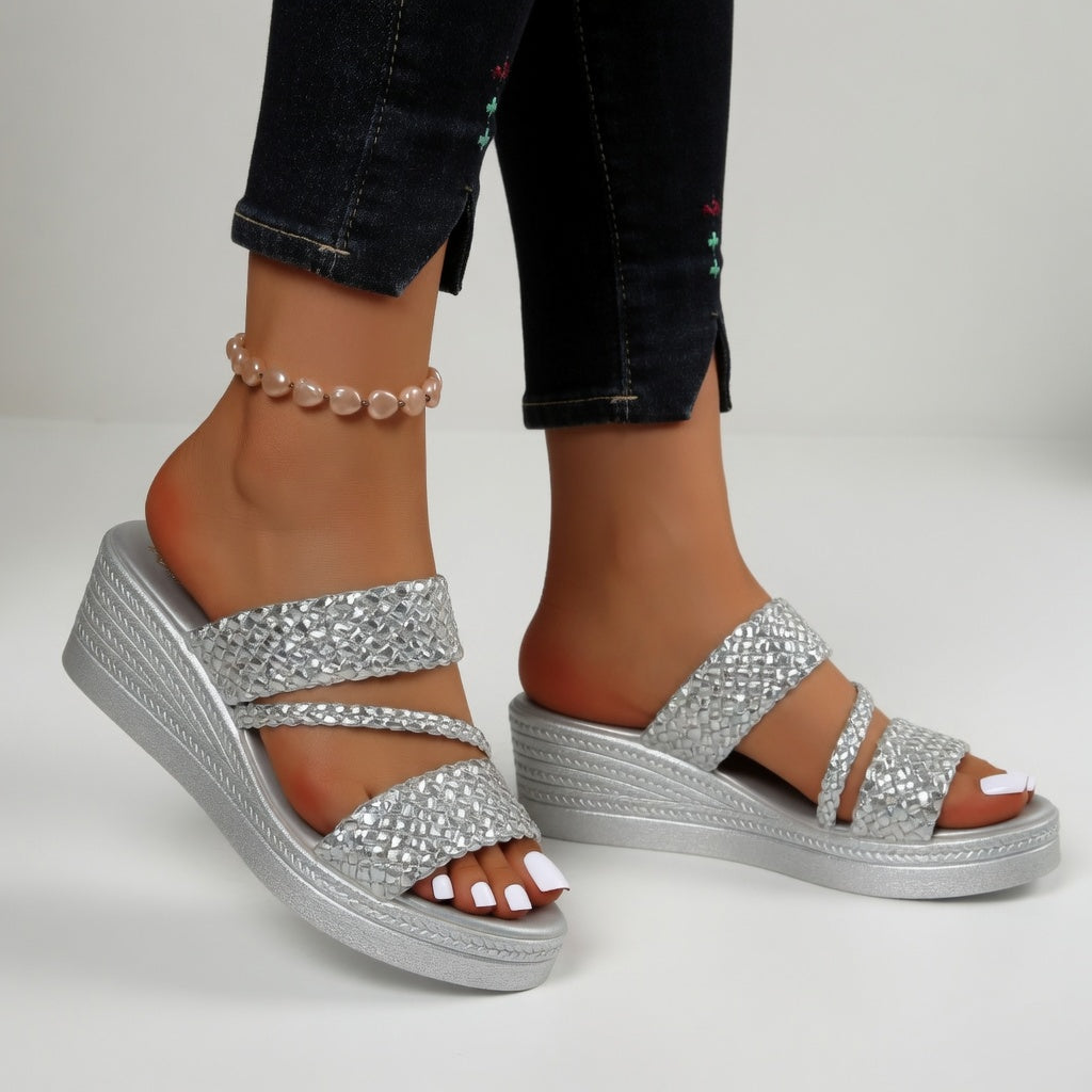 Savannah | Colorful Wedge Mules