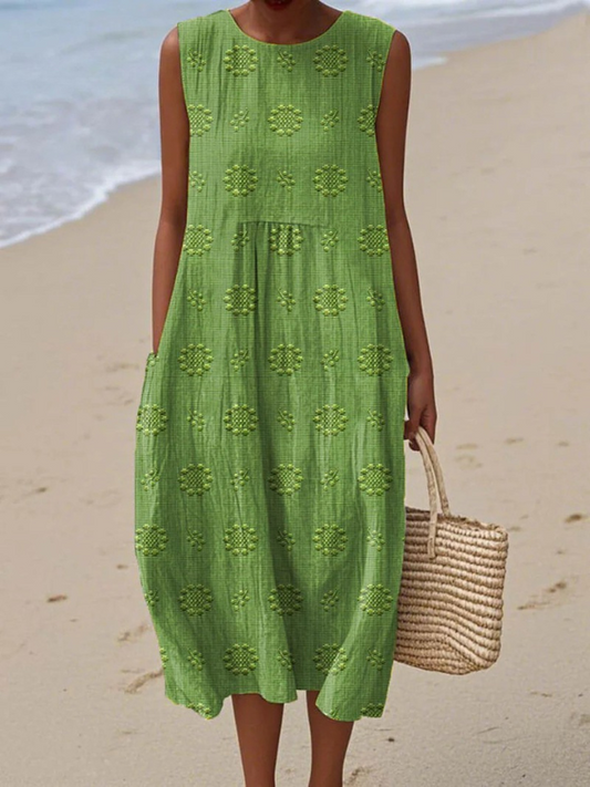 Daisy | Pattern Midi Dress