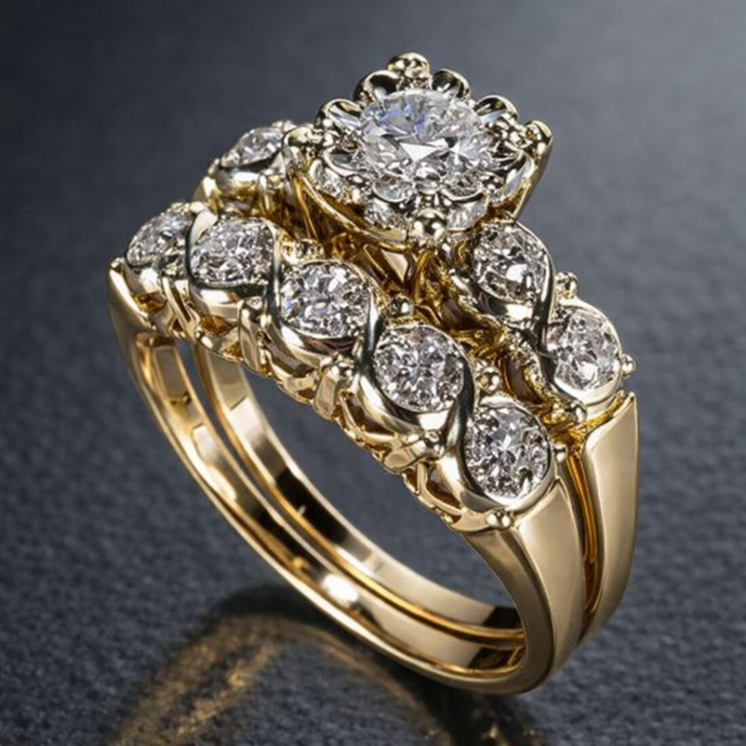 Golden Spark Memory Ring