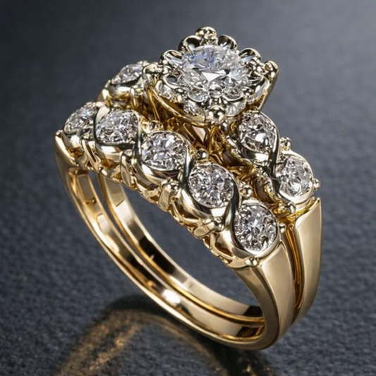 Golden Spark Memory Ring