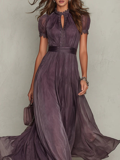 Harper™ | Vintage Elegant Chiffon Maxi Dress