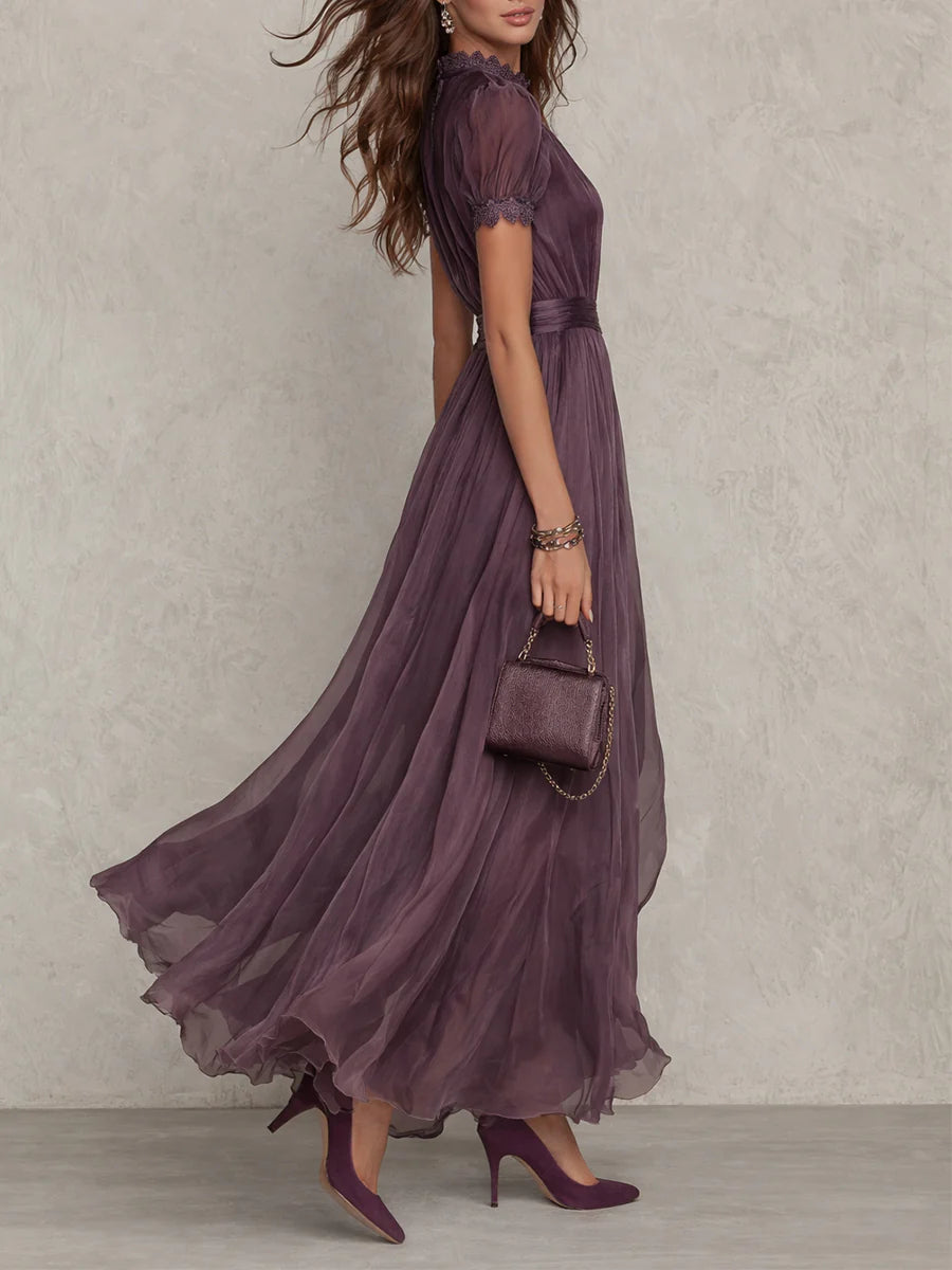 Harper™ | Vintage Elegant Chiffon Maxi Dress