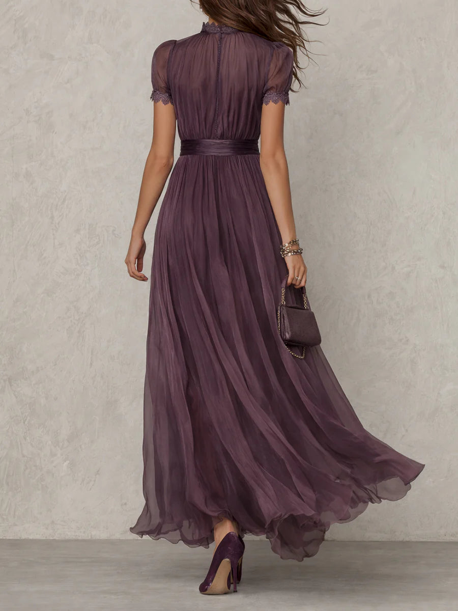 Harper™ | Vintage Elegant Chiffon Maxi Dress