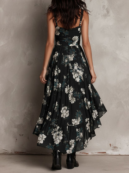 Nadine | Strapless Floral Maxi Dress