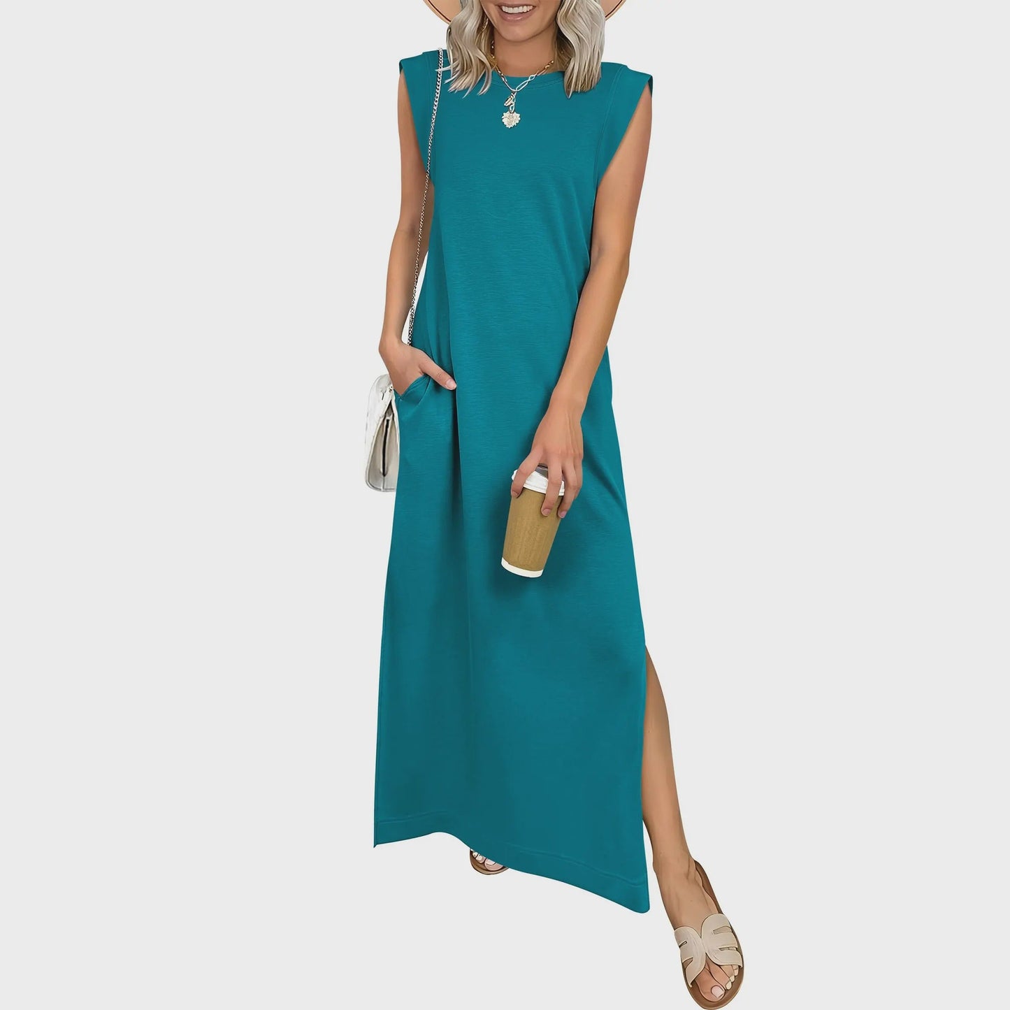 Casual Sleeveless Maxi Dress