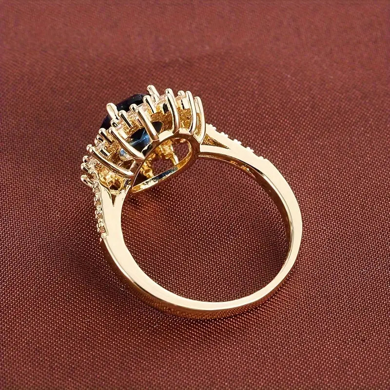 Sapphire Blue Ring