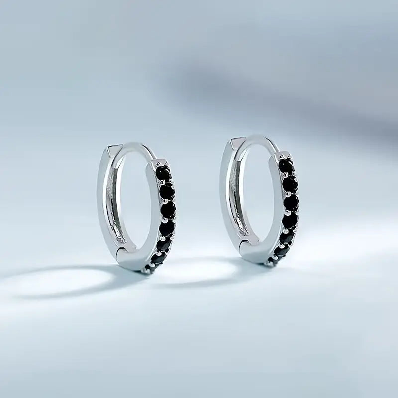 Emerald Glow Mini Hoops