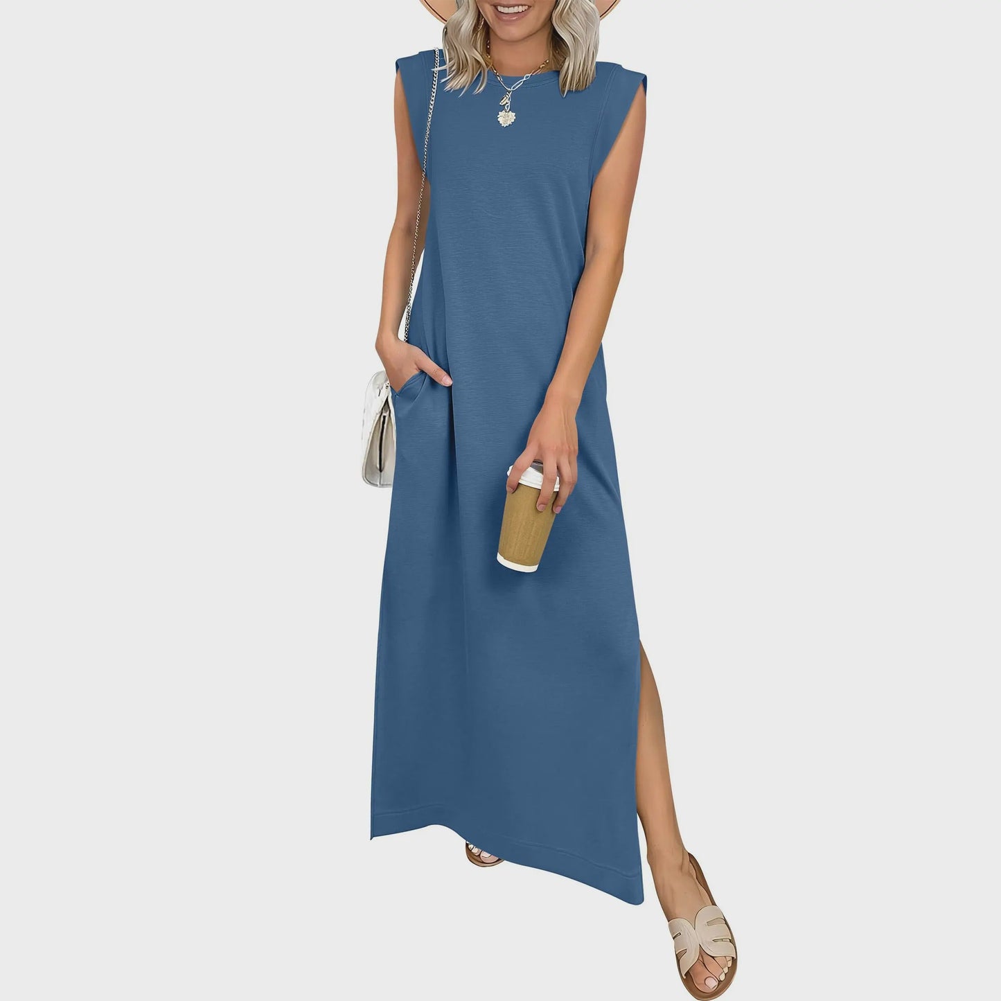 Casual Sleeveless Maxi Dress