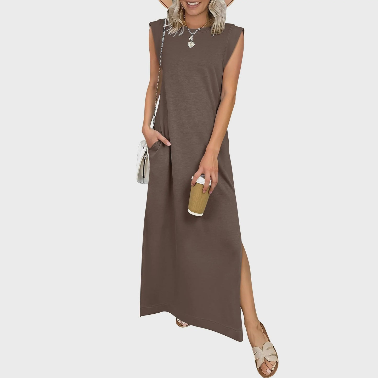 Casual Sleeveless Maxi Dress
