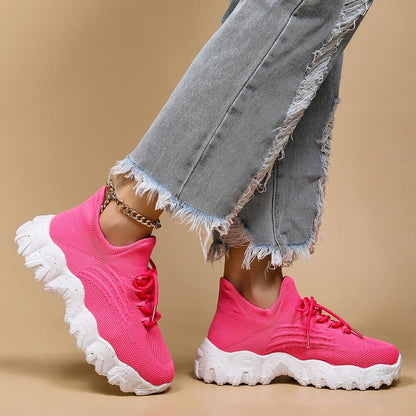Robin | Orthopedic Slip-On Walking Shoes - Barbie Pink White