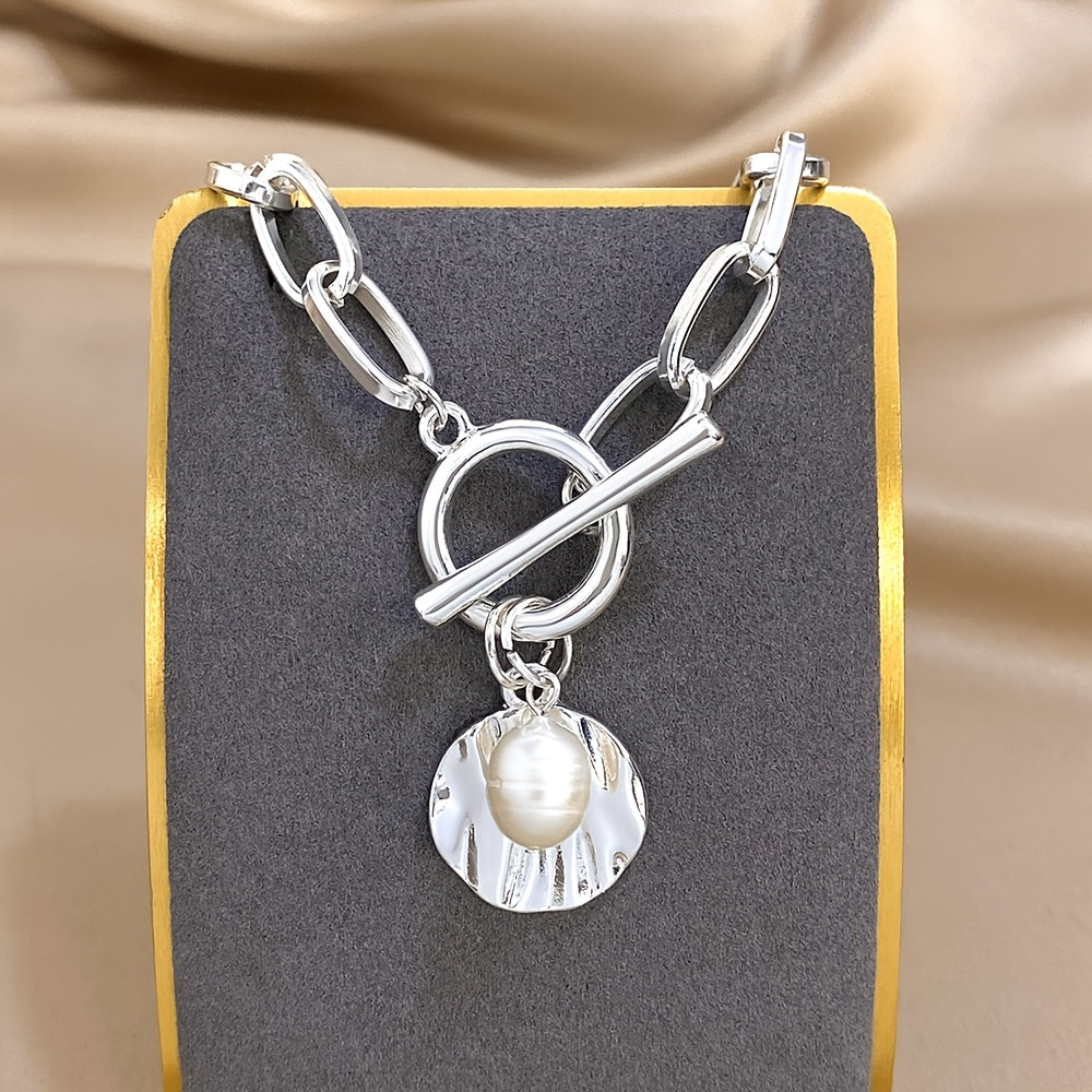 Vintage Pearl Charm Bracelet