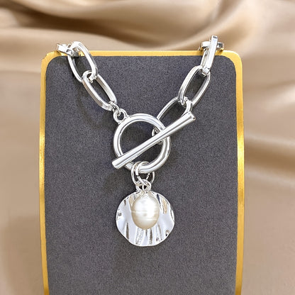 Vintage Pearl Charm Bracelet