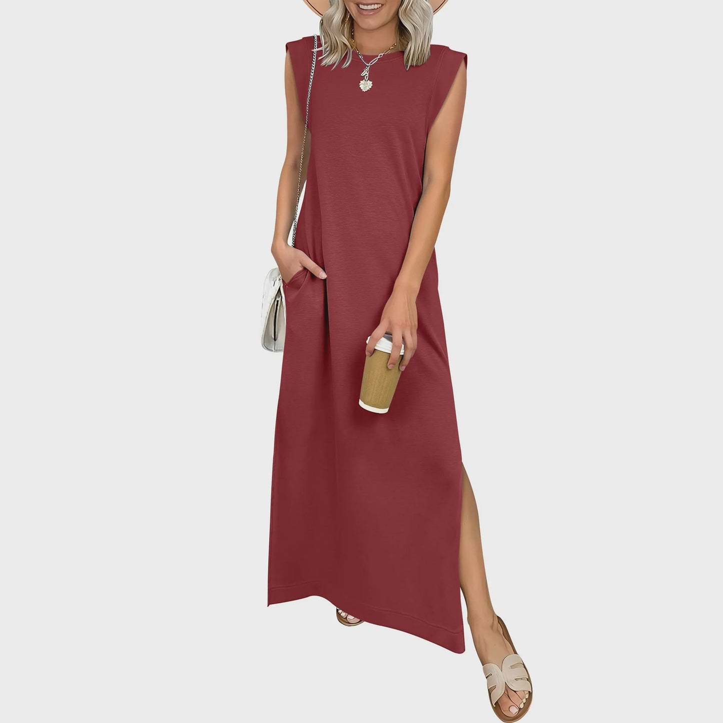 Casual Sleeveless Maxi Dress