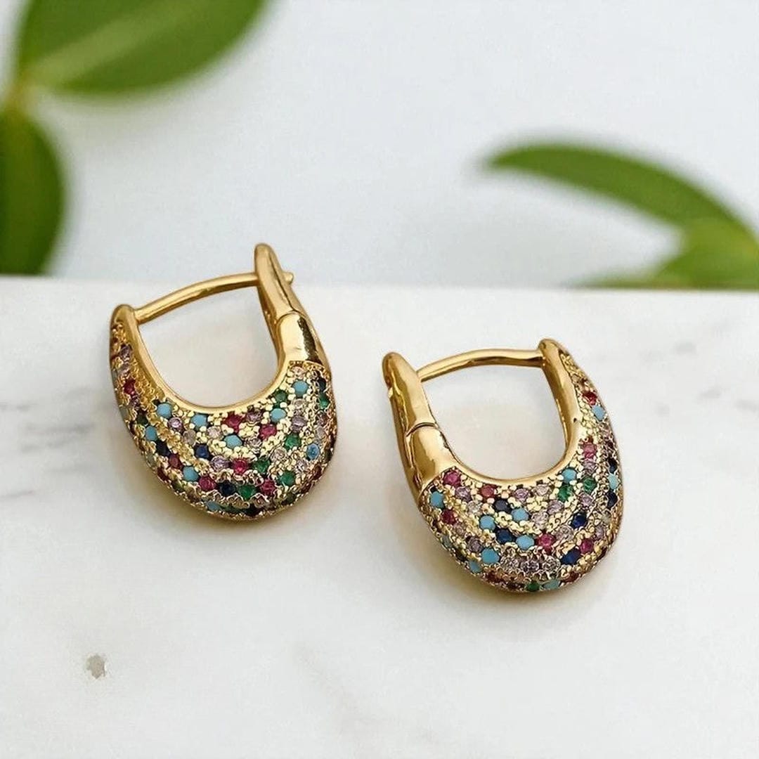 Colorful Crystal Earrings