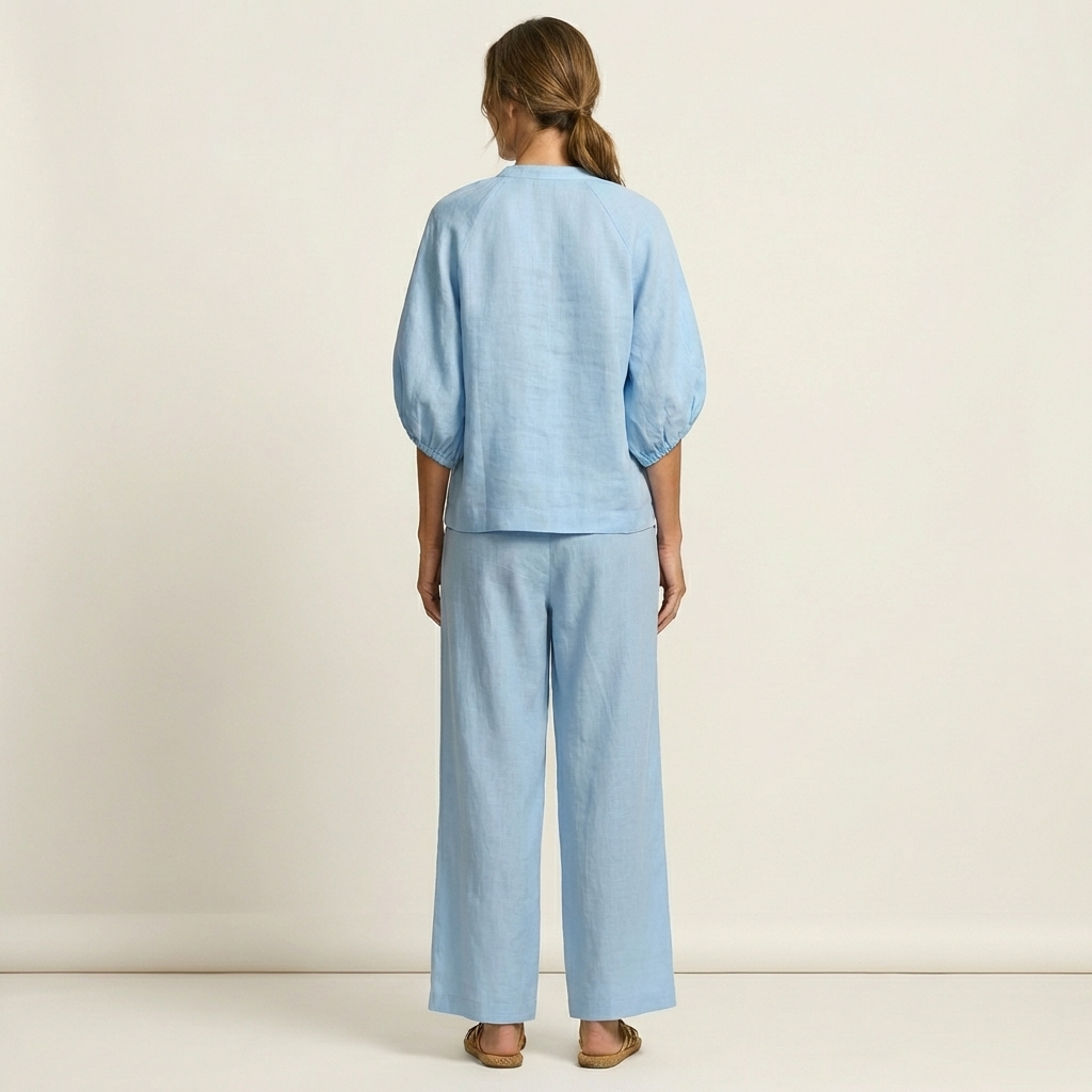 Marlowe | Zip-Front Puff Sleeve Set