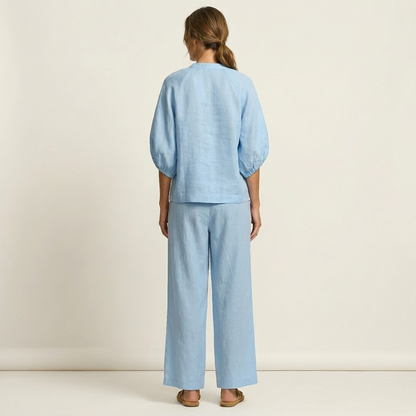 Marlowe | Zip-Front Puff Sleeve Set