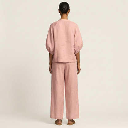 Marlowe | Zip-Front Puff Sleeve Set