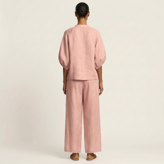 Marlowe | Zip-Front Puff Sleeve Set