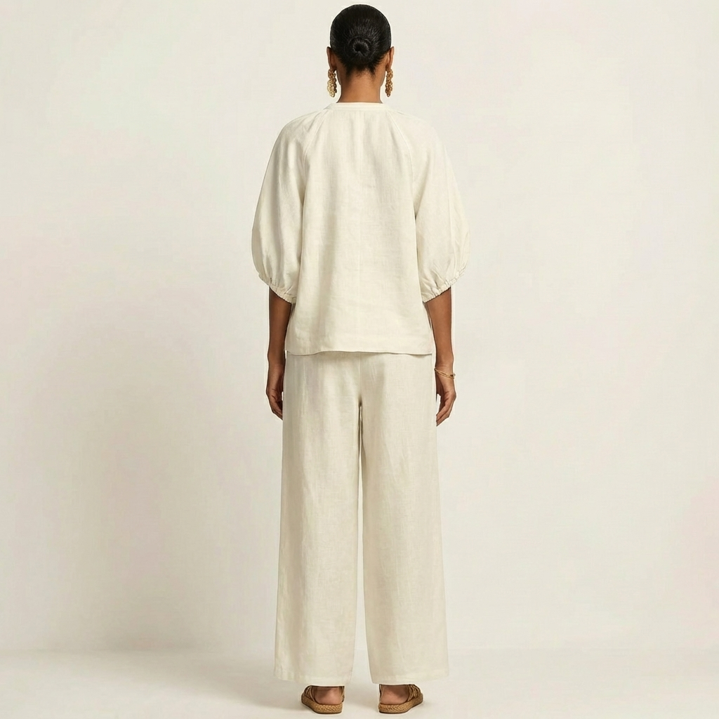 Marlowe | Zip-Front Puff Sleeve Set