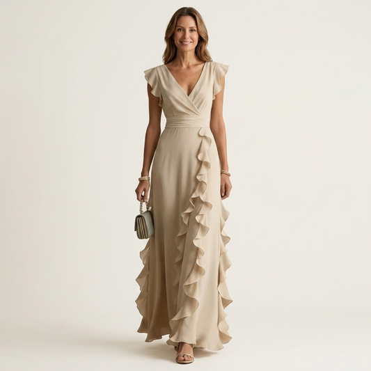 Nellyana | Cascading Ruffle Maxi Dress