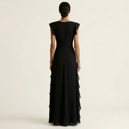 Nellyana | Cascading Ruffle Maxi Dress
