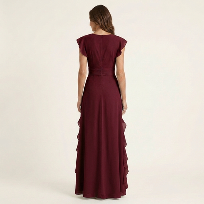 Nellyana | Cascading Ruffle Maxi Dress