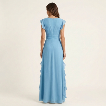 Nellyana | Cascading Ruffle Maxi Dress