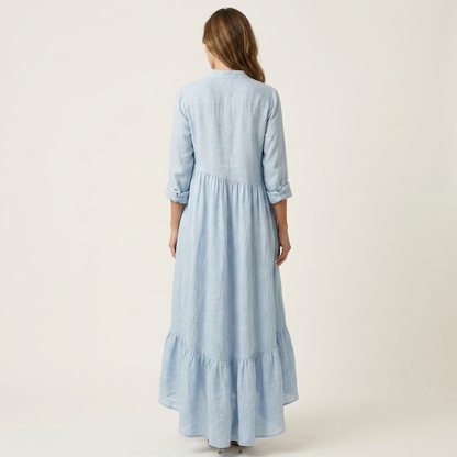 Jilana | Ruffle-Hem Maxi Dress