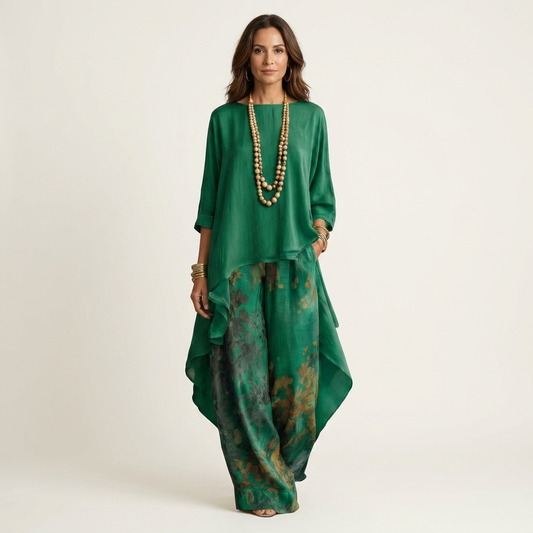 Cariola | Cotton-Silk Two-Piece Set