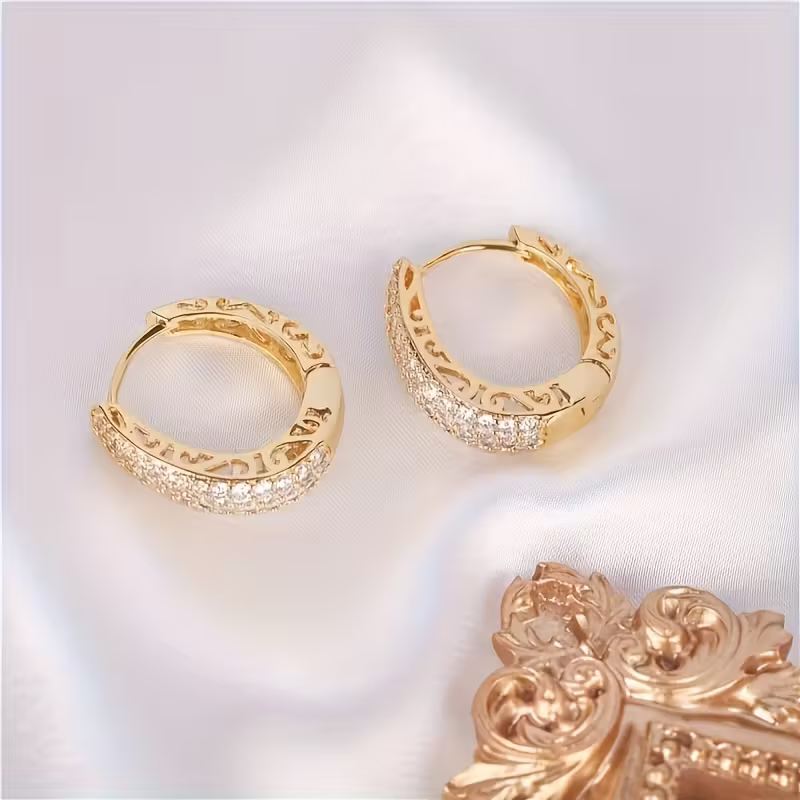 Luxe Pavé Hoops