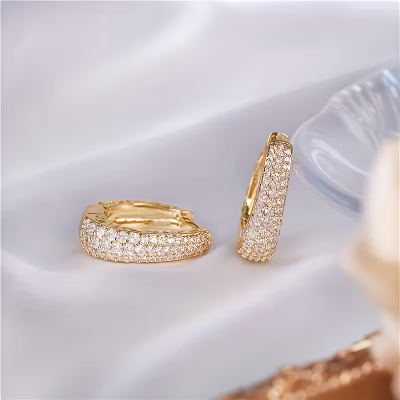Luxe Pavé Hoops