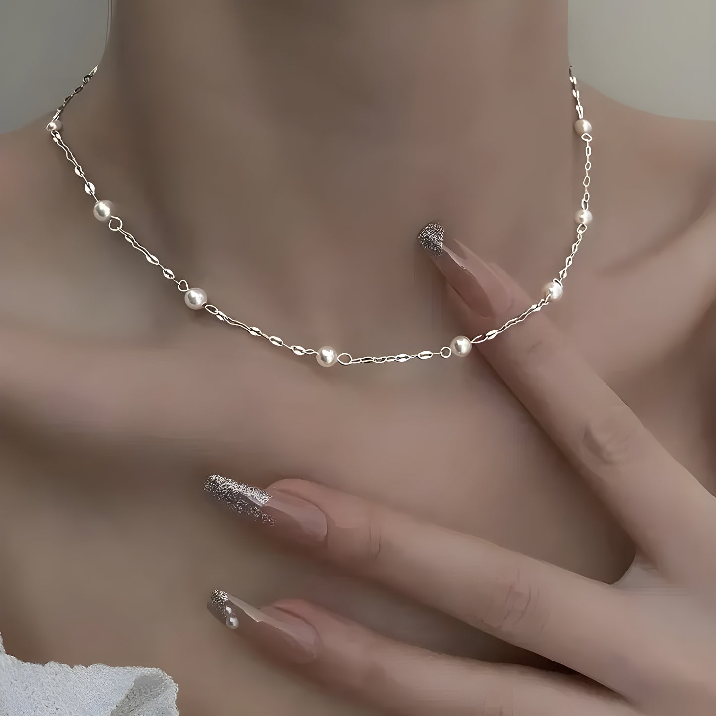 Luminous Pearl Necklace