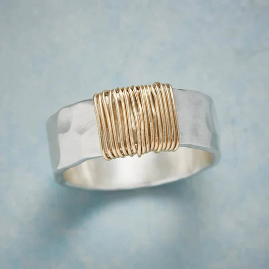 Vintage Gold Silver Ring