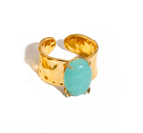Amazonite Goddess Ring