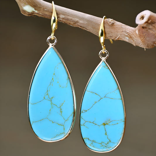 Turquoise Link Earrings