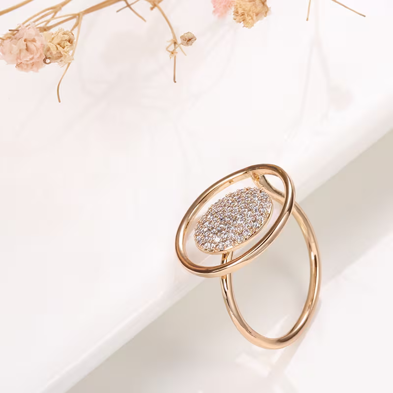 Oval Spark Ring