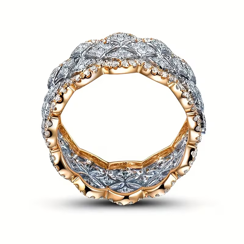 Golden Clover Glow Ring