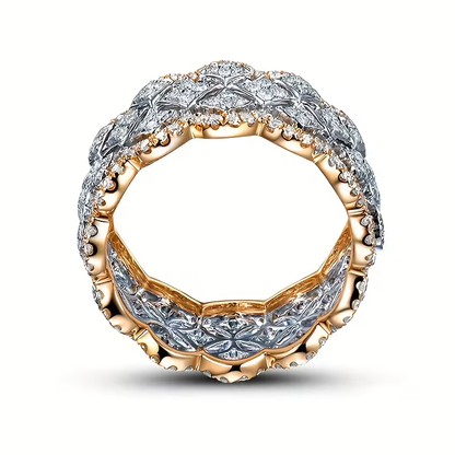 Golden Clover Glow Ring