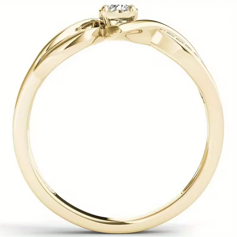 Golden Knot Ring