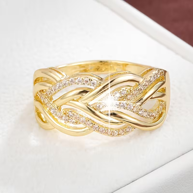 Braided Gold Ring