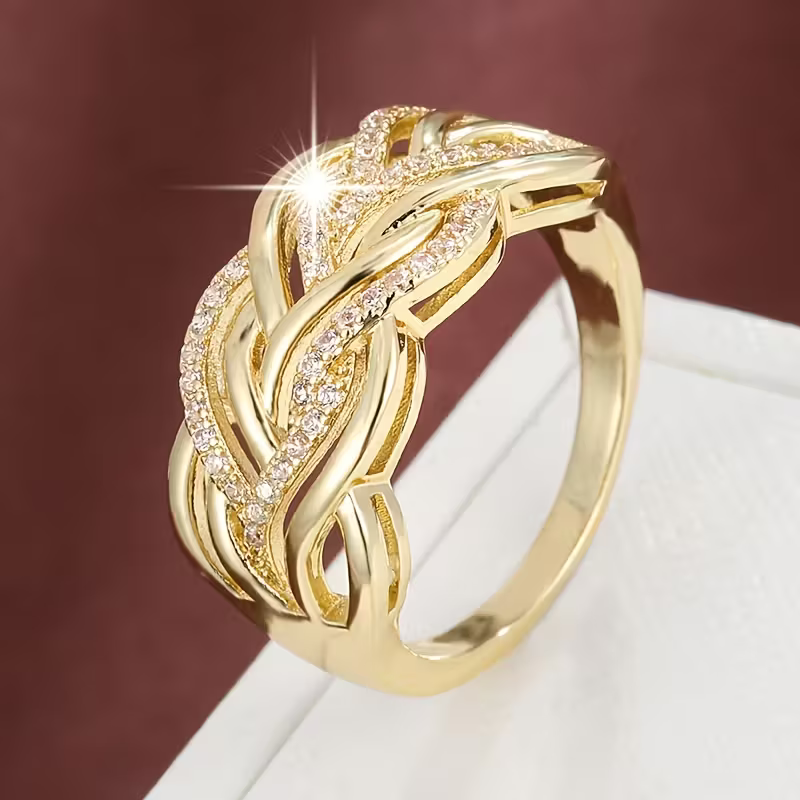 Braided Gold Ring