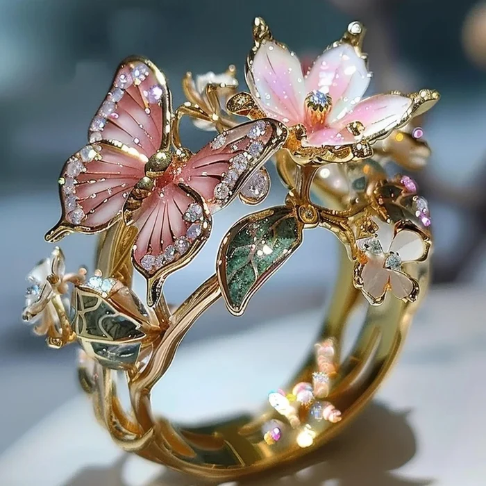 Golden Everbloom Ring