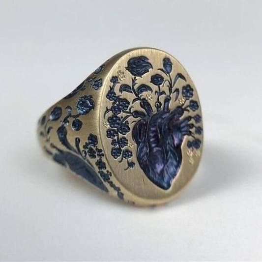 Blue Bloom Ring
