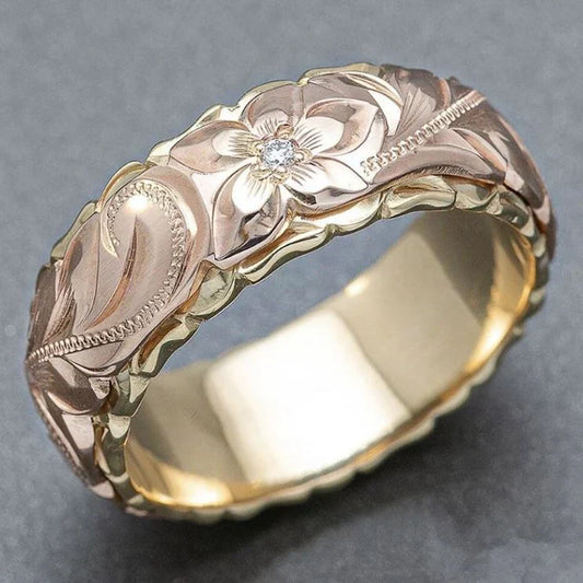 Golden Rose Whisper Ring