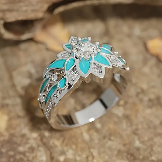 Turquoise Bloom Ring