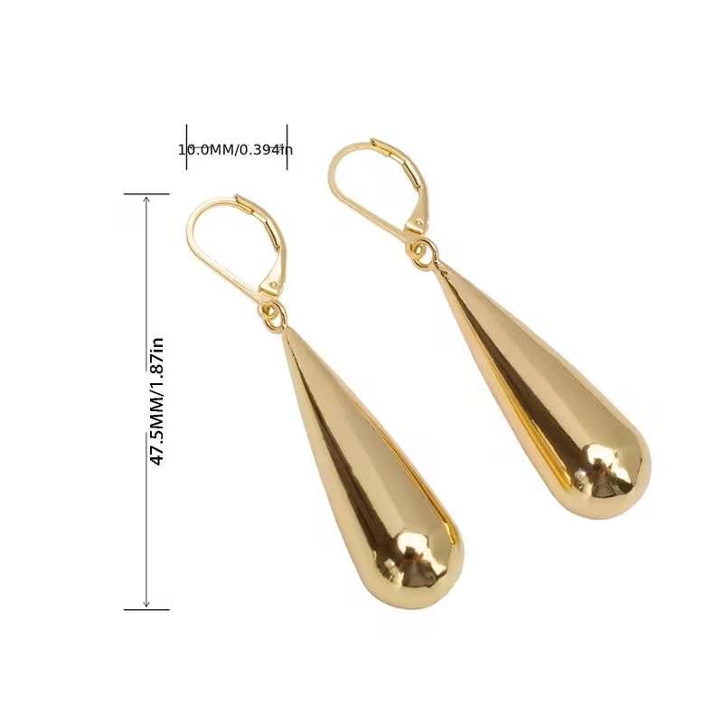 Golden Teardrop Earrings