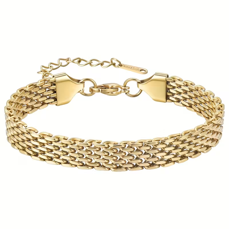Golden Mesh Bracelet