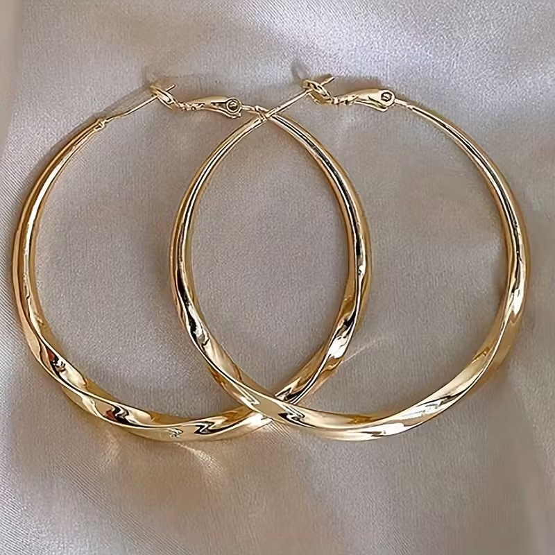 Bold Gold Hoop Earrings