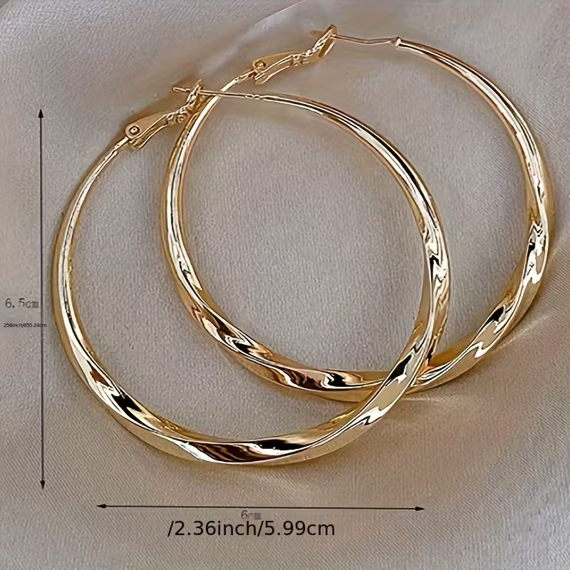 Bold Gold Hoop Earrings